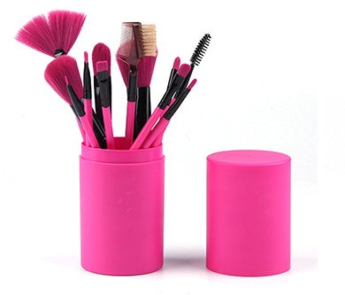 12pcs Makeup Brush Set Blush Eyeshadow Eyelash Highlighter Makeup Brush - Blessed Corner
