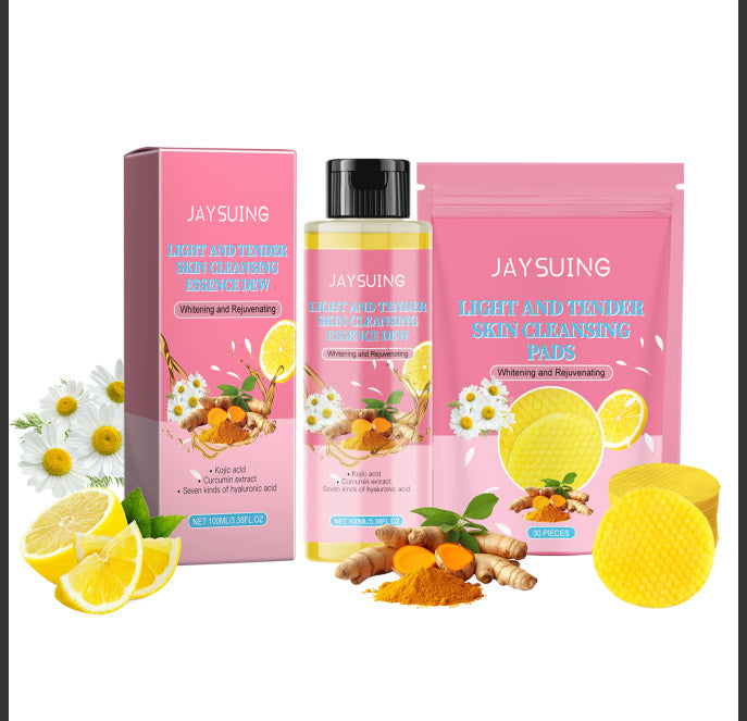 Light & Tender Skin Cleansing Set - Brighten. Clear. Smooth. Hydrate. - Blessed Corner
