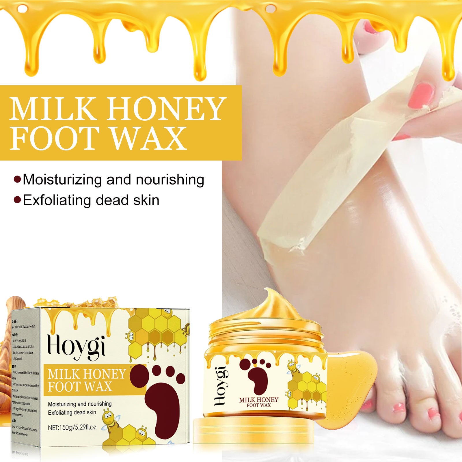 Honey Milk Tear Off Hand Foot Mask - Blessed Corner