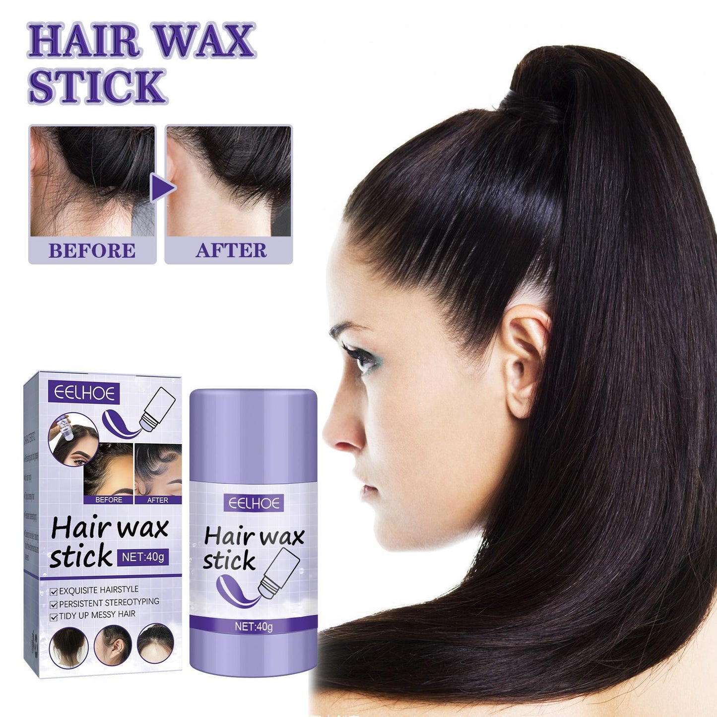 Polishing Hair Wax Stick Styling Gel - Blessed Corner