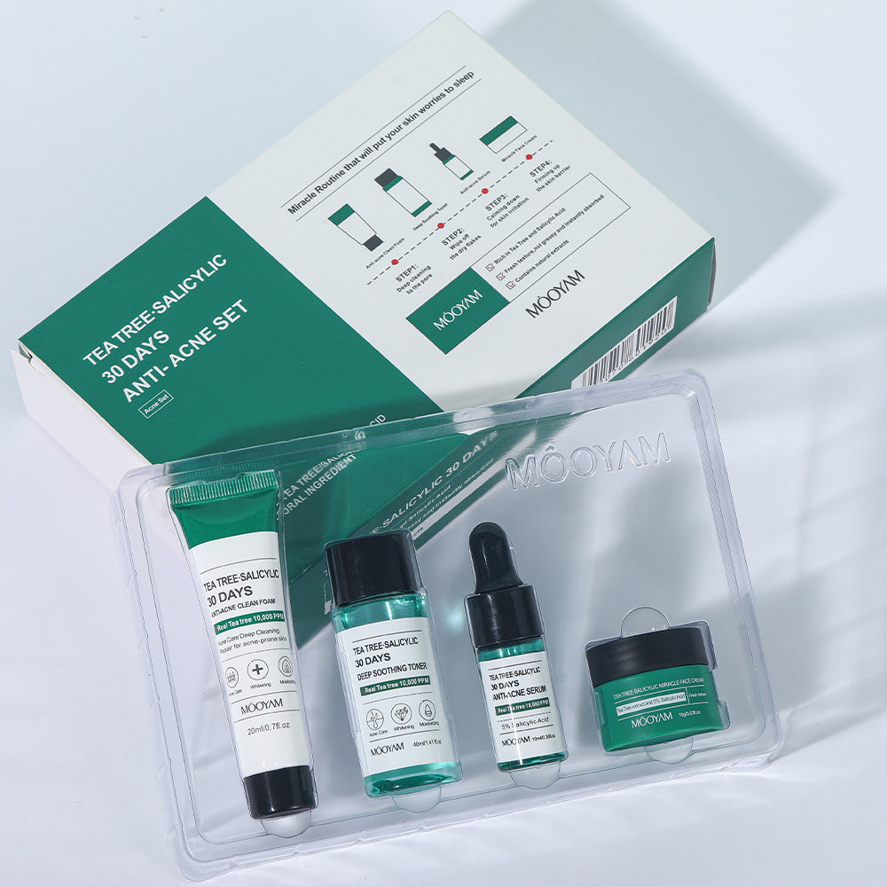 30-Day Tea Tree & Salicylic Anti-Acne Set - Blessed Corner
