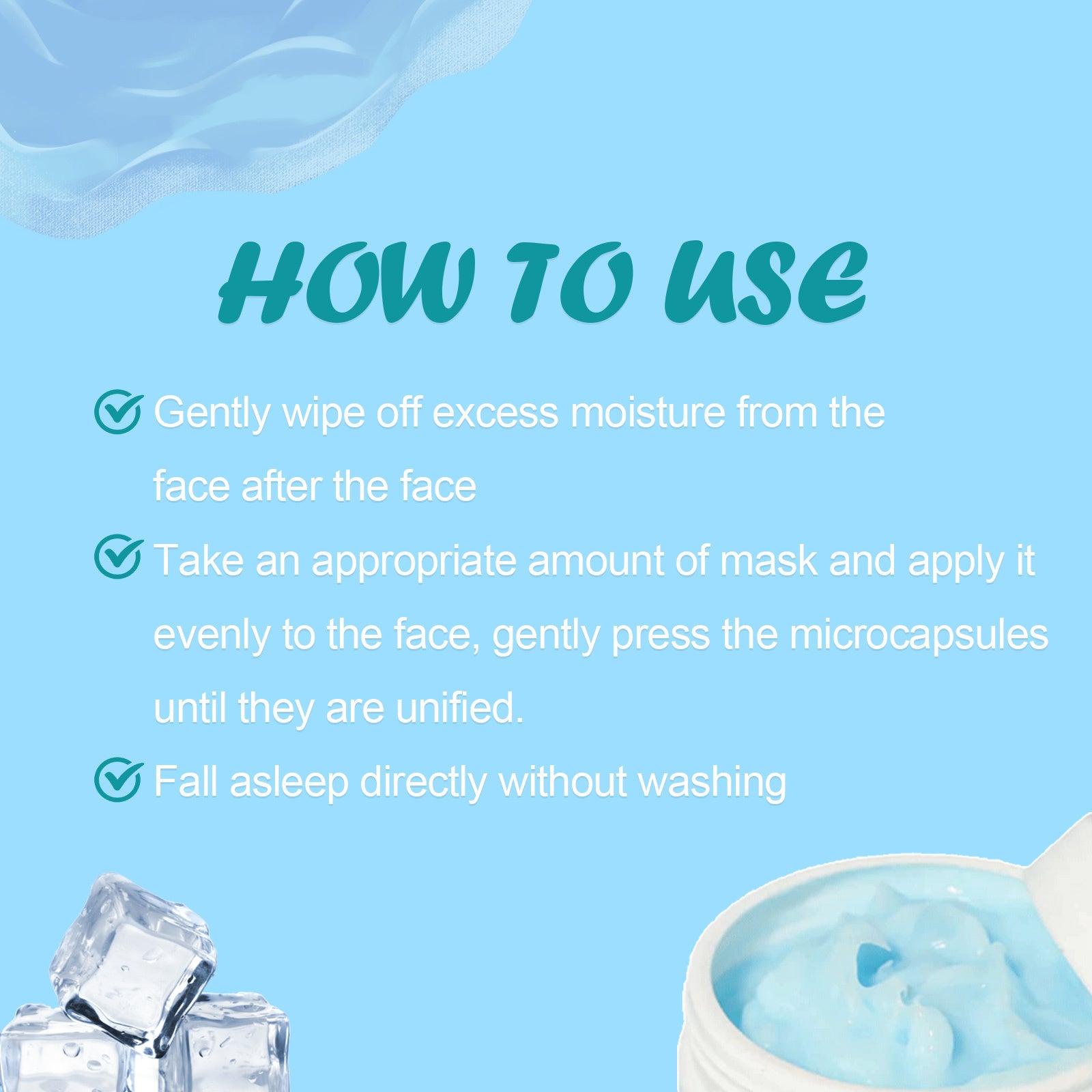 Radiant Ice Water Sleeping Face Mask - Blessed Corner