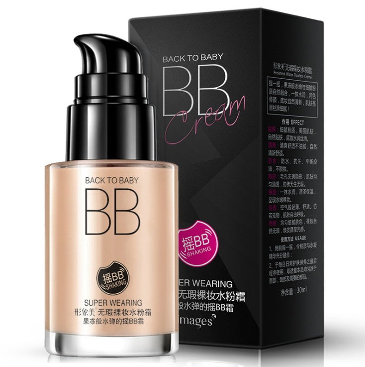 Clear and sleek hydrating cream nude makeup BB cream makeup concealer moisturizing BB cream - Blessed Corner