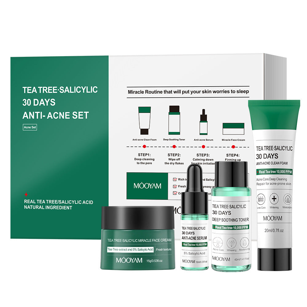 30-Day Tea Tree & Salicylic Anti-Acne Set - Blessed Corner