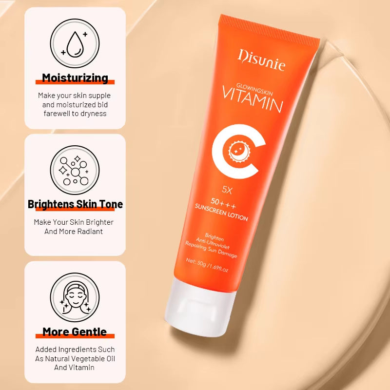 Sunscreen Cream SPF50 Vitamin C Collagen Sun Block - Blessed Corner