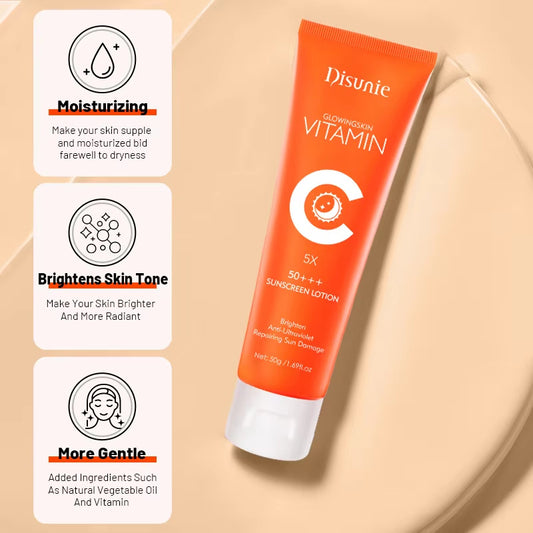 Sunscreen Cream SPF50 Vitamin C Collagen Sun Block - Blessed Corner