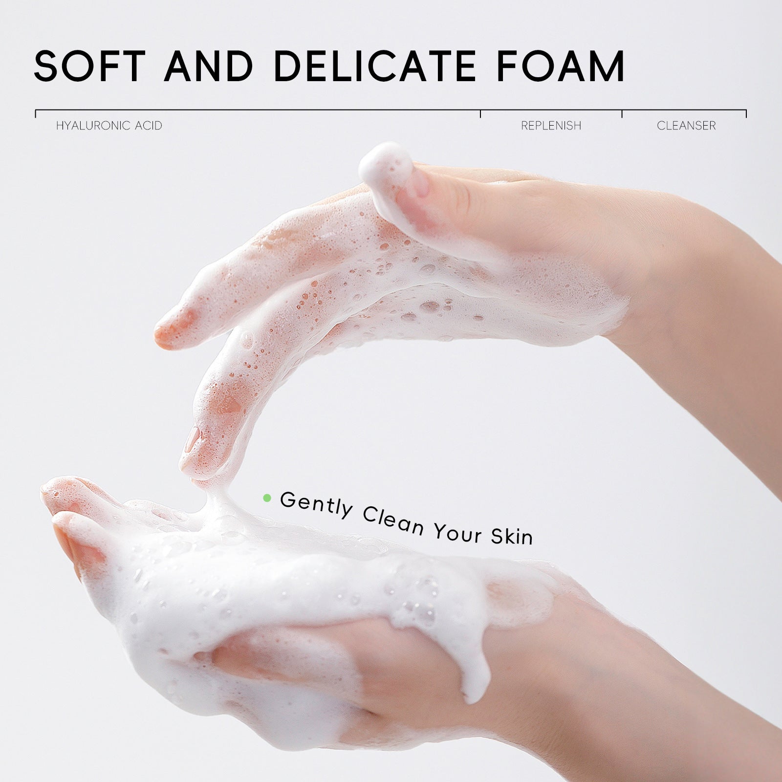 Hyaluronic Acid Facial Cleanser Face Cleaning - Blessed Corner