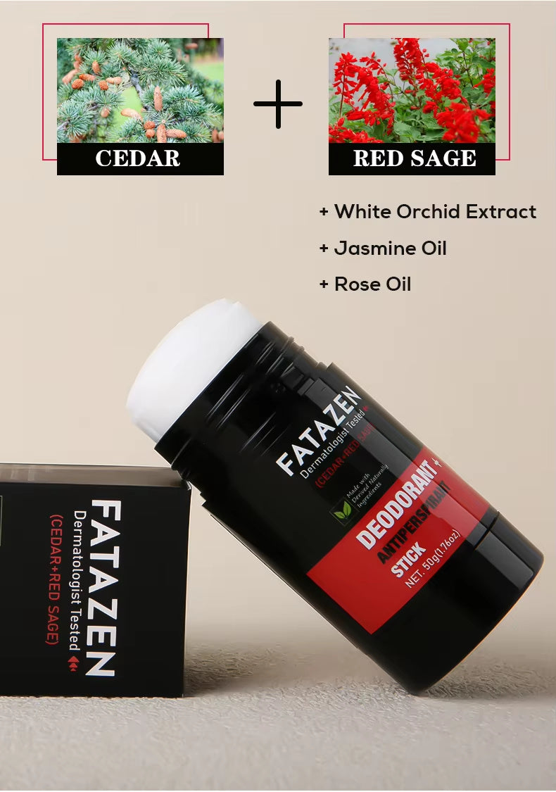 Earth Guard | Natural Deodorant Stick for Men -- Cedar Red Sage - Blessed Corner
