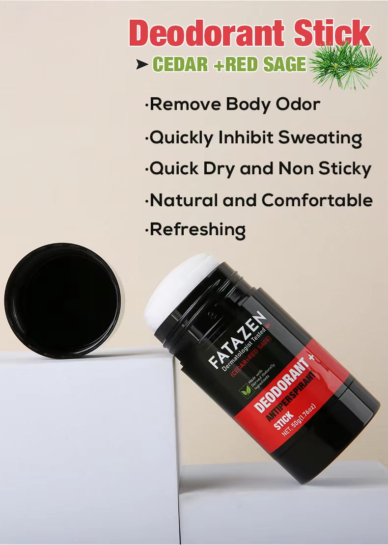Earth Guard | Natural Deodorant Stick for Men -- Cedar Red Sage - Blessed Corner