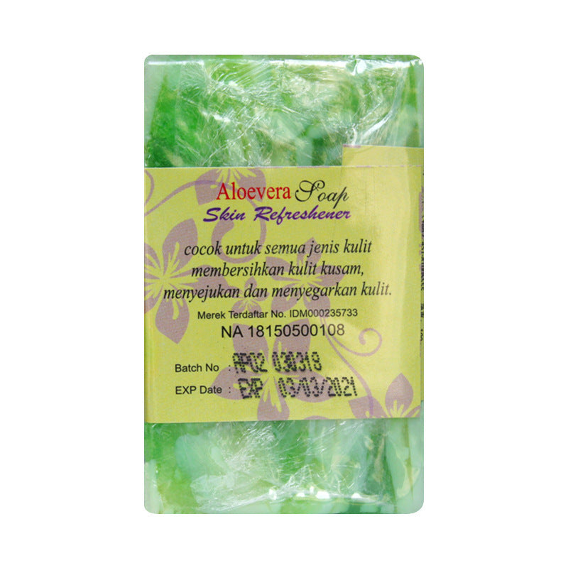 Aloe Vera Natural Oil Handmade Soap contains Coconut oil, palm oil, aloe extract - Blessed Corner