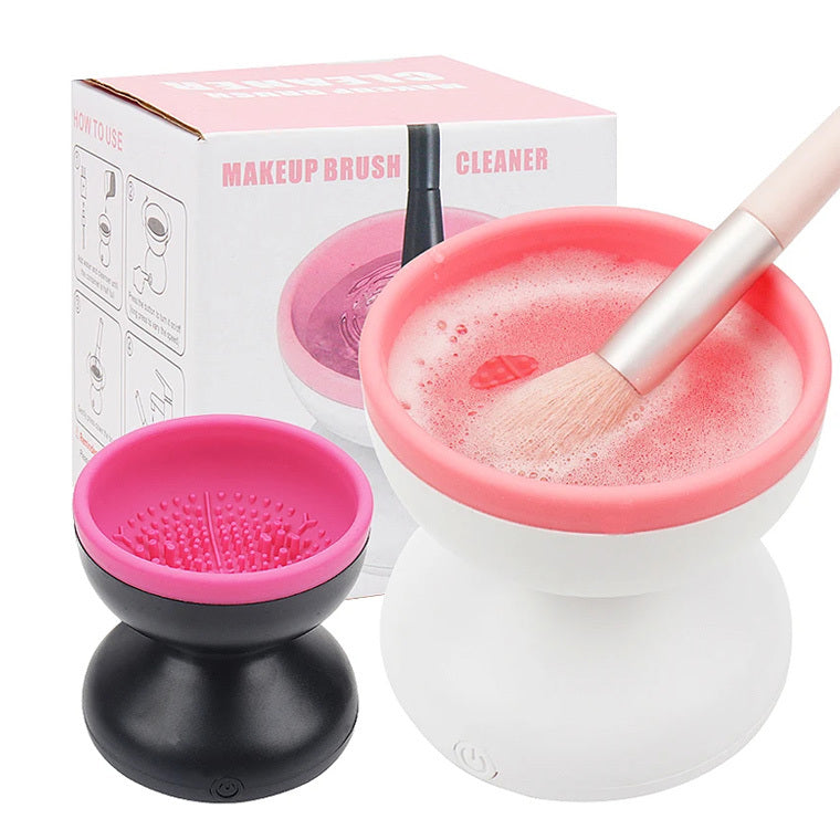 Electric Makeup Brush Cleaner Machine Portable Automatic USB Cosmetic Brush Cleaner Tools For All Size Beauty Makeup Brushes Set - Blessed Corner