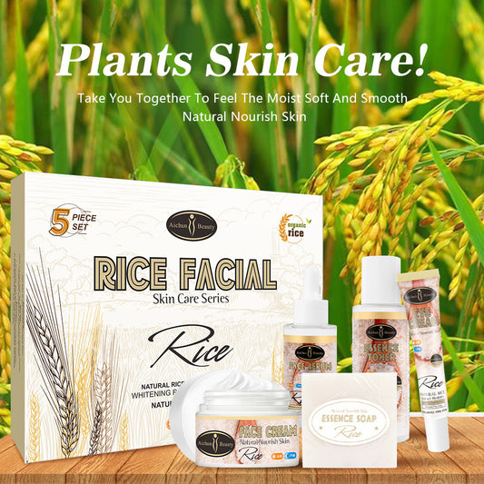 Rice Extract Essence Skincare Set -- Brighten, Hydrate & Nourish - Blessed Corner