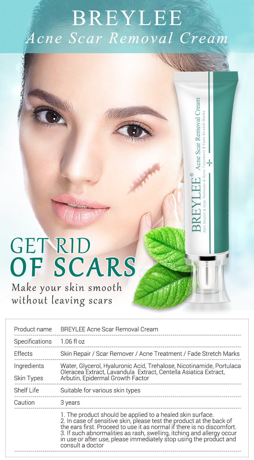 Skin Repair Face Cream Infused with Oleracea, Lavender, and Centella Asiatica Extracts - Blessed Corner