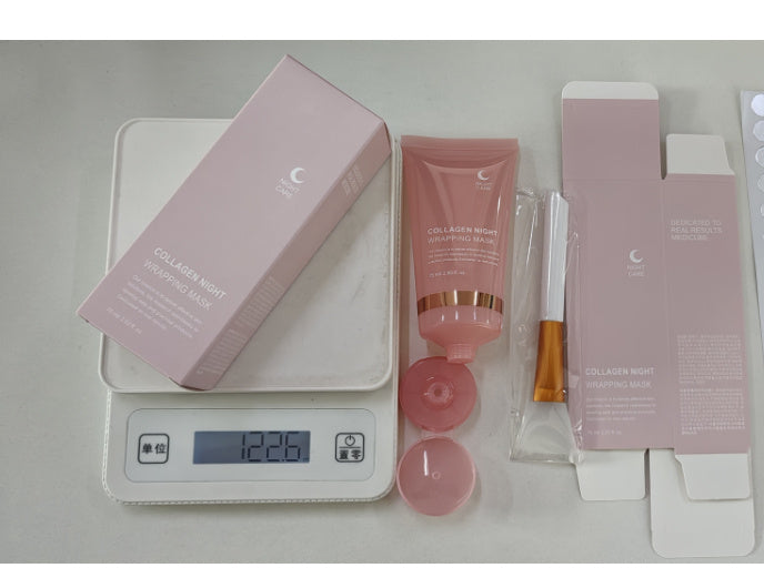 Night Mask Collagen Wrapping, Natural Ingredients Firming Elasticity & Hydration Anti-wrinkle For Skin Care - Blessed Corner