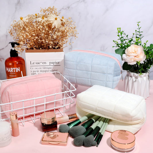 Cute Plush Makeup/Cosmetic Bag, Travel Bag, Toiletry Bag. - Blessed Corner