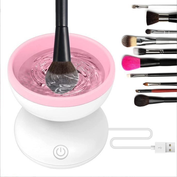 Electric Makeup Brush Cleaner Machine Portable Automatic USB Cosmetic Brush Cleaner Tools For All Size Beauty Makeup Brushes Set - Blessed Corner