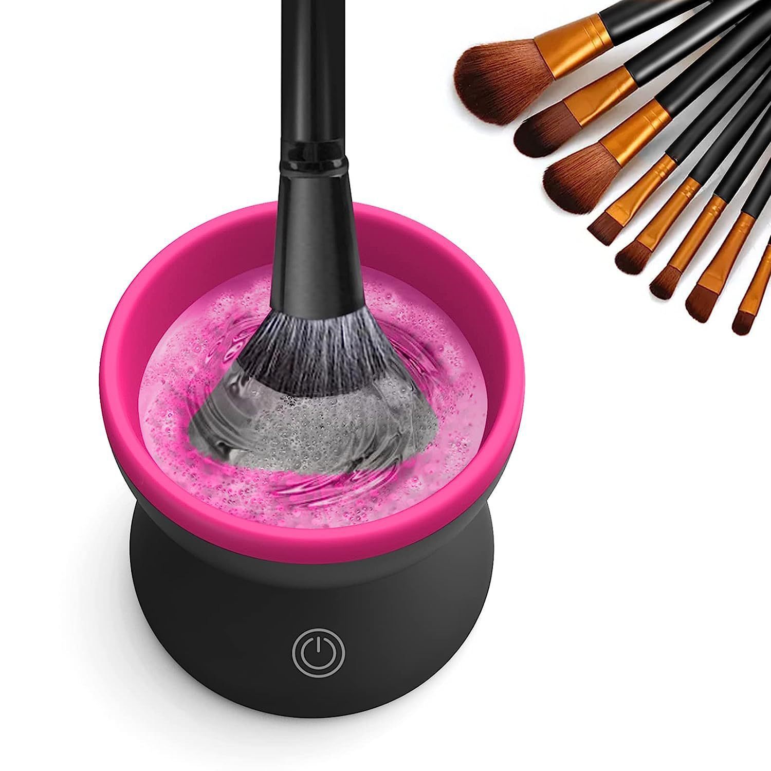Electric Makeup Brush Cleaner Machine Portable Automatic USB Cosmetic Brush Cleaner Tools For All Size Beauty Makeup Brushes Set - Blessed Corner