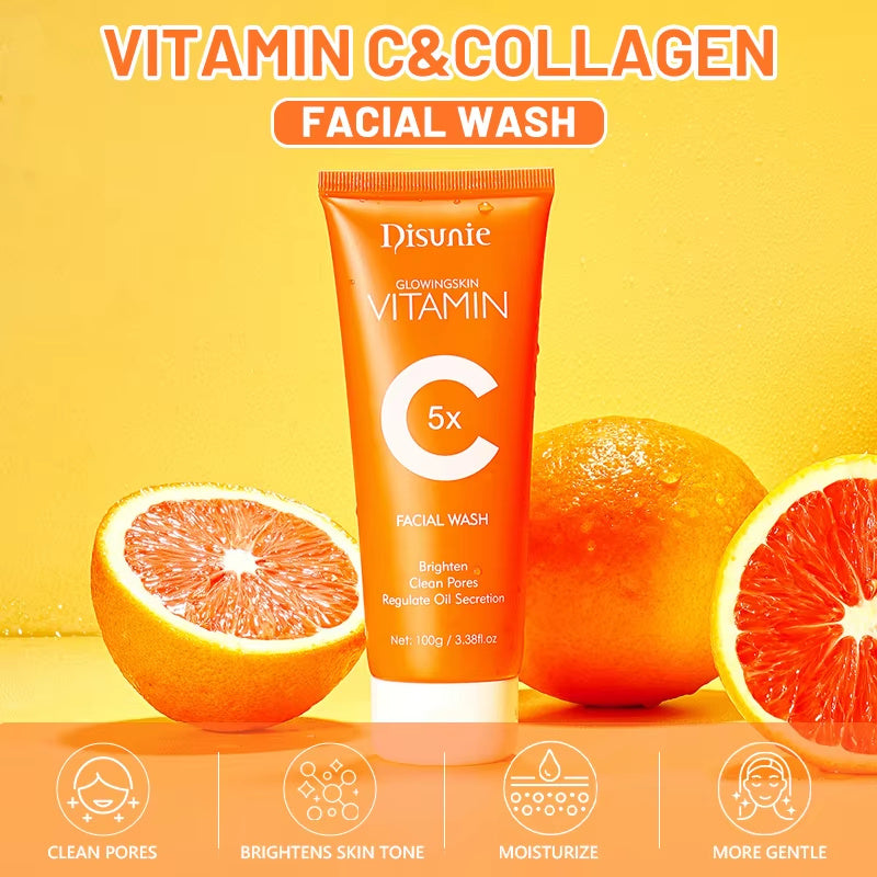 Vitamin C Amino Acid Collagen Face Wash for Men & Women - Blessed Corner