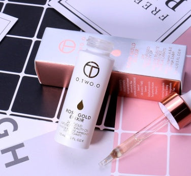 24k Rose Gold Elixir Skin Make Up Oil For Face Essential Oil Before Primer Foundation Moisturizing Face Oil Anti-aging - Blessed Corner