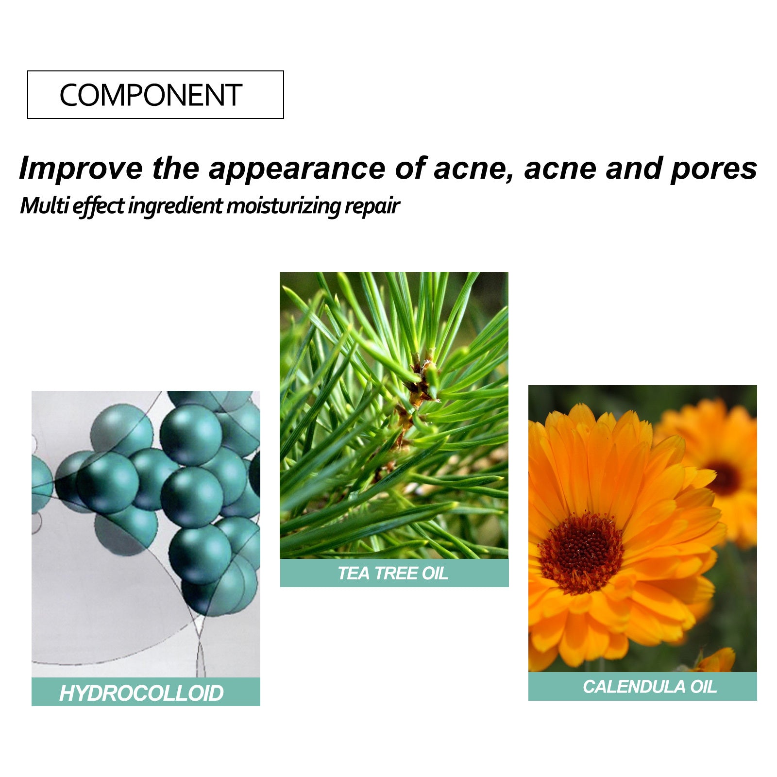 Acne Relief Mask Patch contains tea tree, calendula oil - Blessed Corner