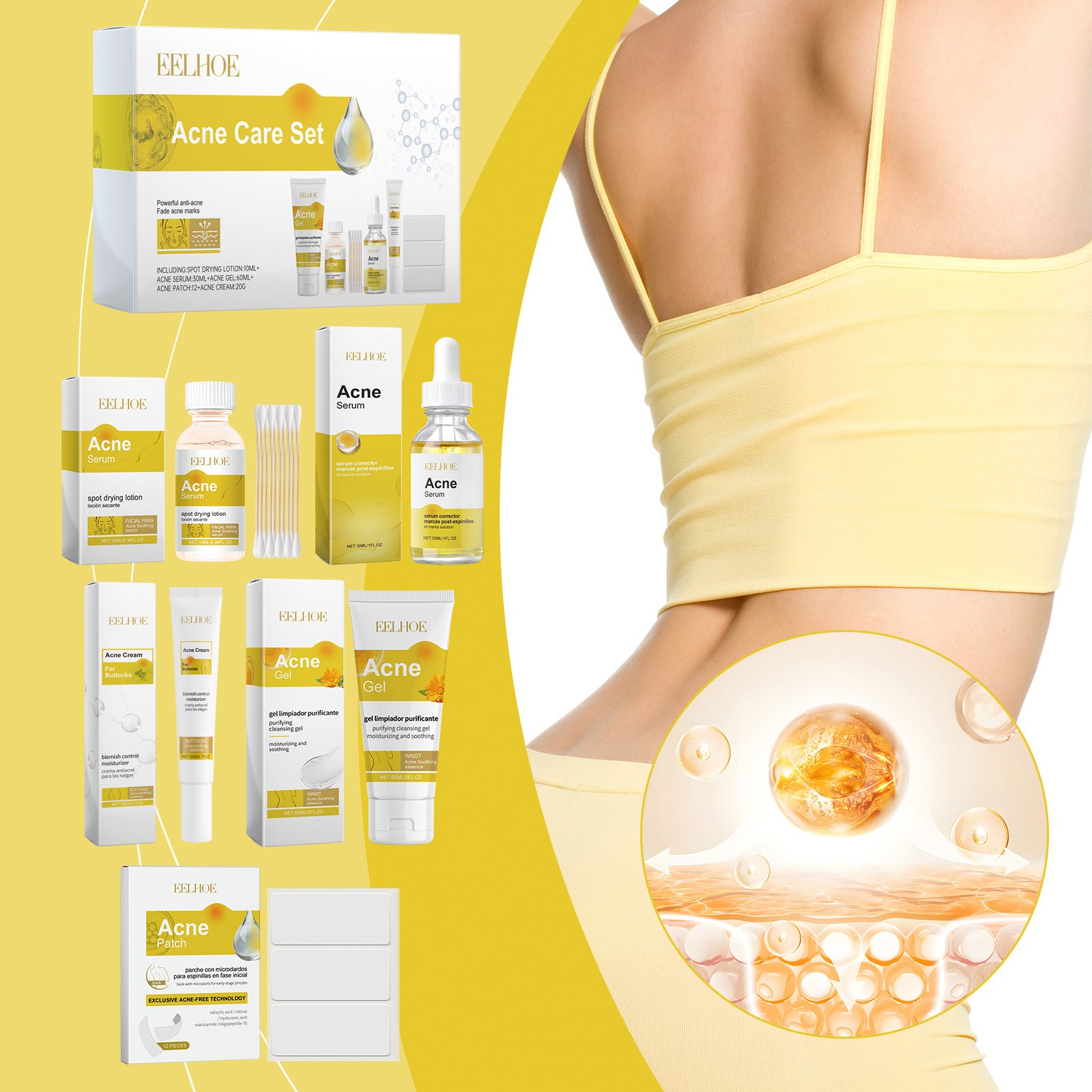 Acne Muscle Skin Care Set – Targeted Care for Body Breakouts - Blessed Corner