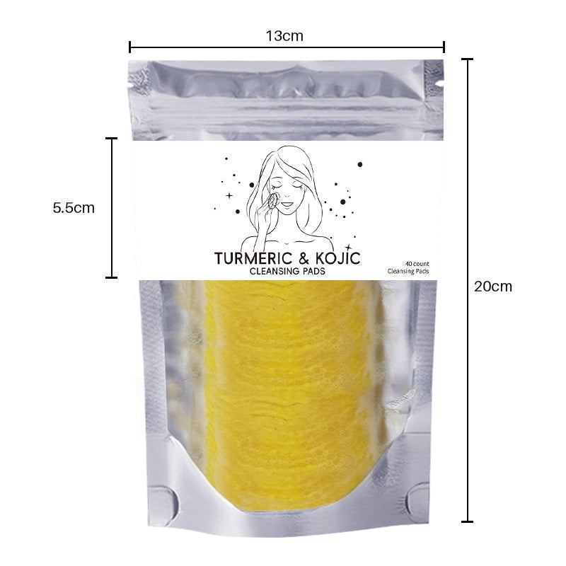 Turmeric Exfoliating Cleansing Pads Compressed Facial Sponges For Face Clogged Pores and Excess Oil Cleansing - Blessed Corner