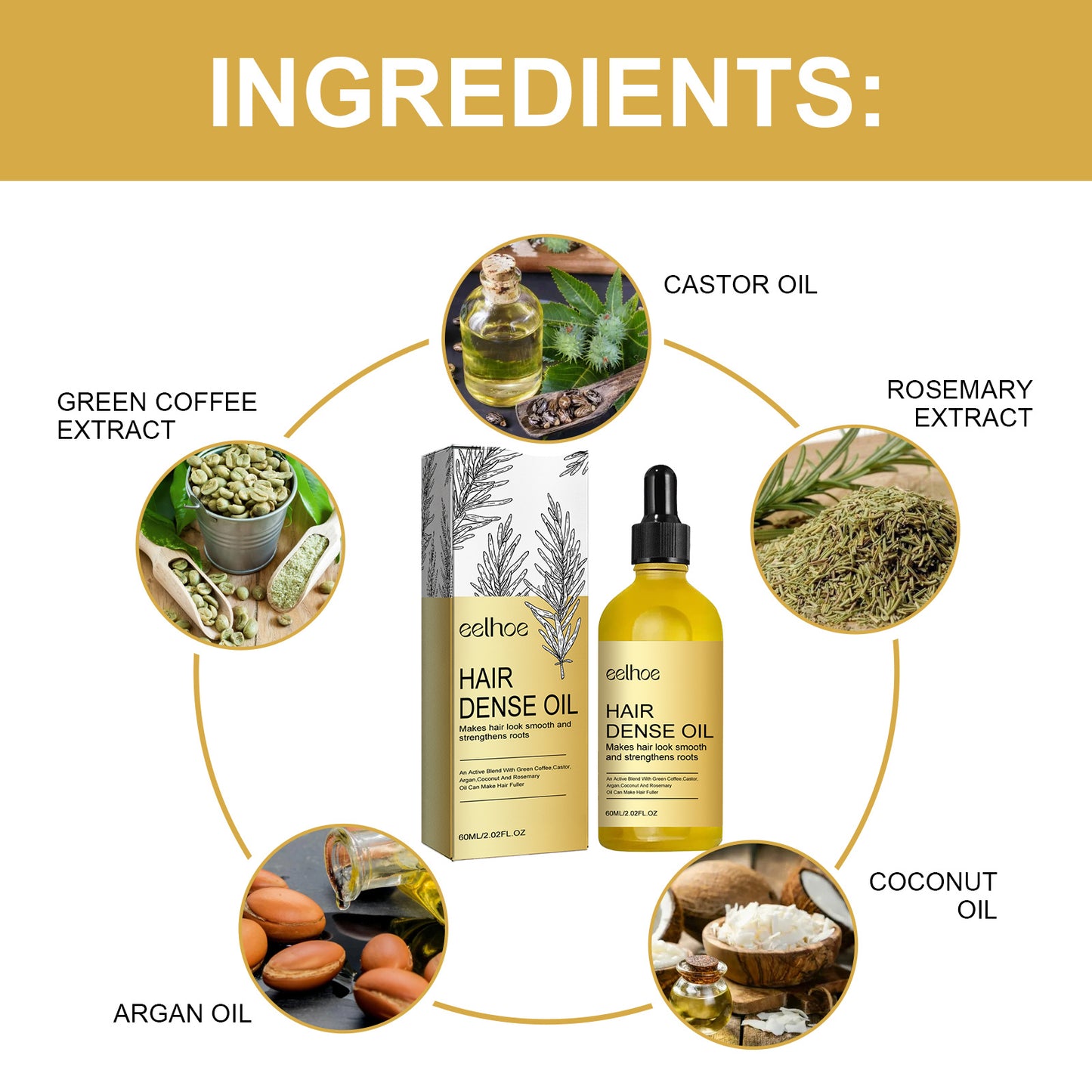 Rosemary Hair Treatment Oil, for Scalp Conditioning, Volumizing, Smoothing Repair - Blessed Corner