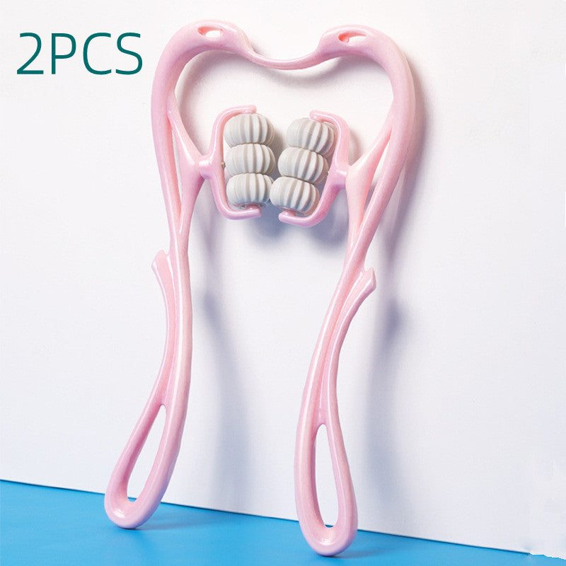 Multifunctional Manual Six-wheel Neck Massager Massage Relieve Roller Massage Tool - Blessed Corner