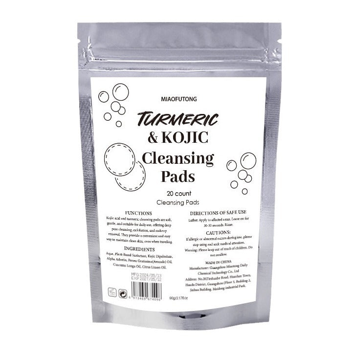 Turmeric Exfoliating Cleansing Pads Compressed Facial Sponges For Face Clogged Pores and Excess Oil Cleansing - Blessed Corner