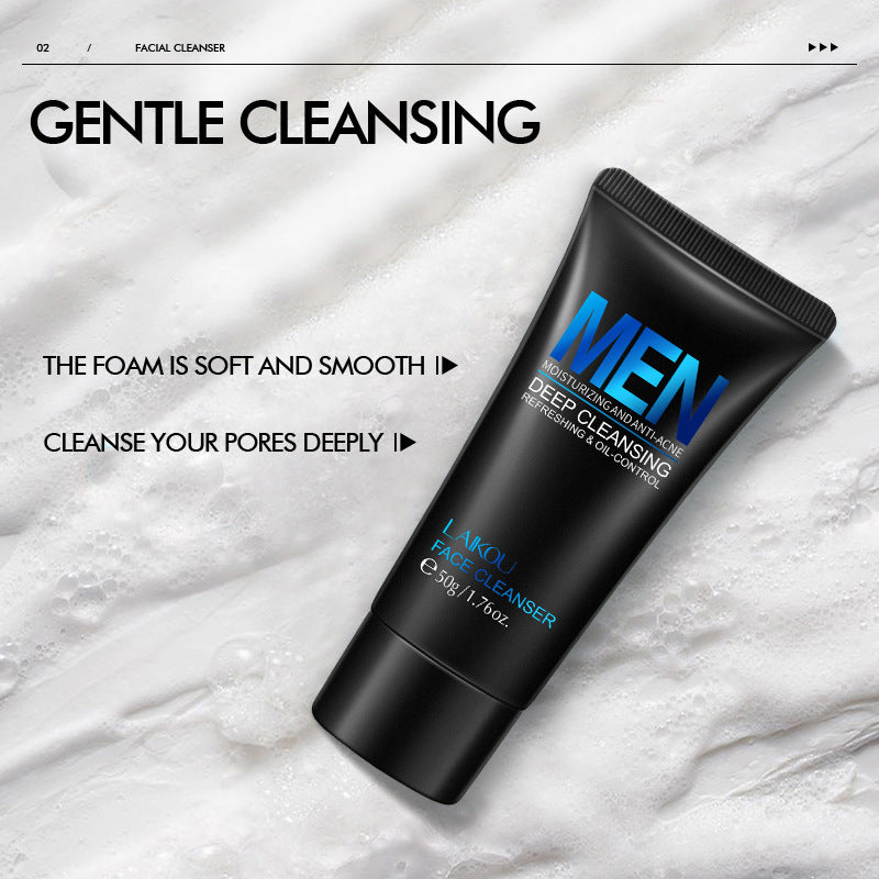 Skincare Facial Cleansing Men's Scrub Cleanser 50g - Blessed Corner