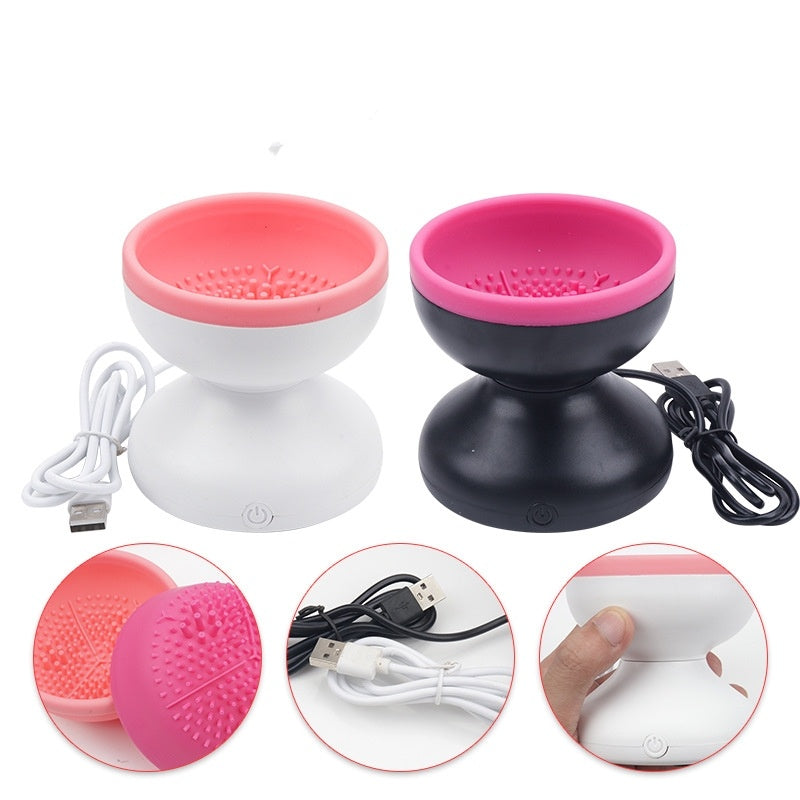 Electric Makeup Brush Cleaner Machine Portable Automatic USB Cosmetic Brush Cleaner Tools For All Size Beauty Makeup Brushes Set - Blessed Corner