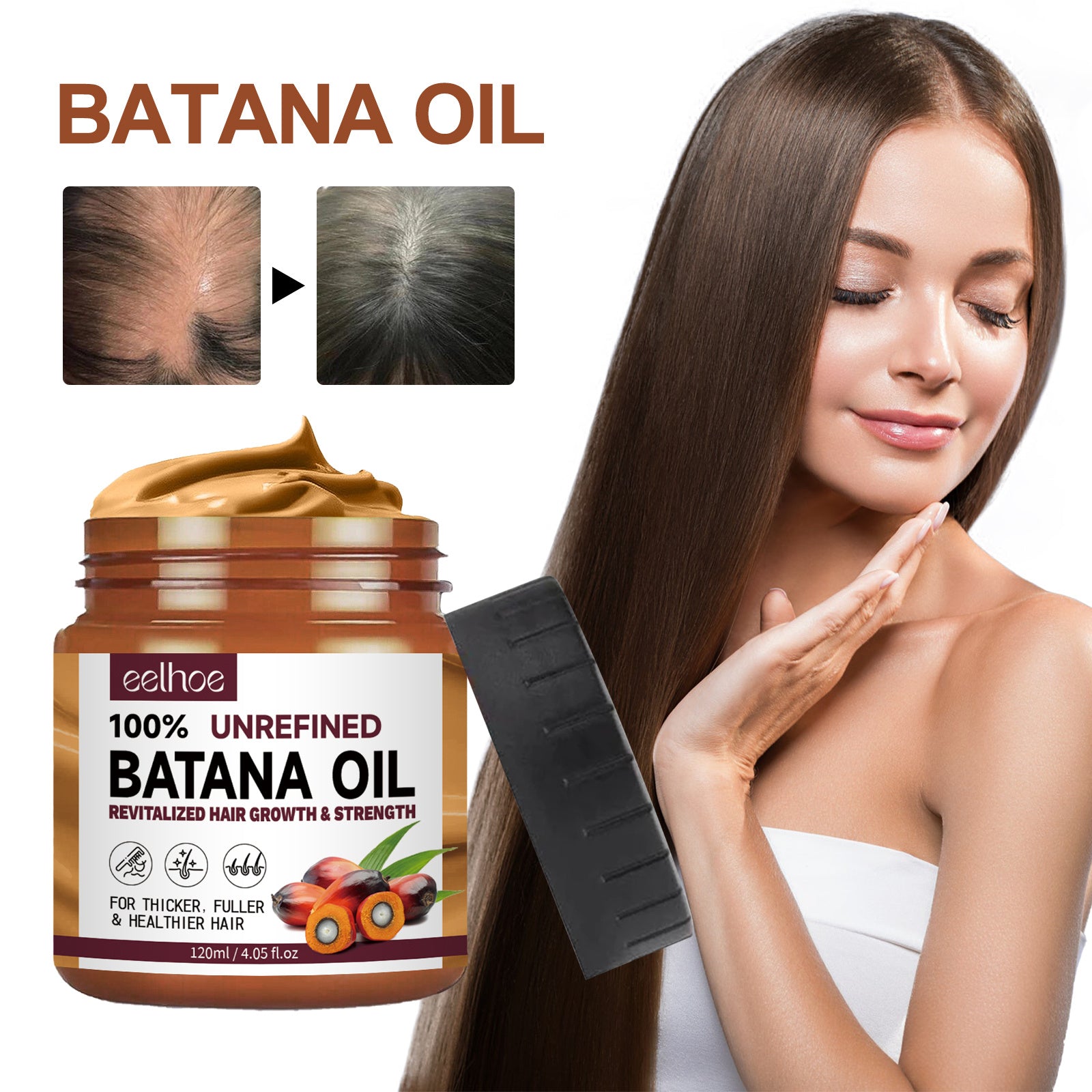 Natural Batana Oil, From Honduras, Unrefined For Men & Women - Blessed Corner