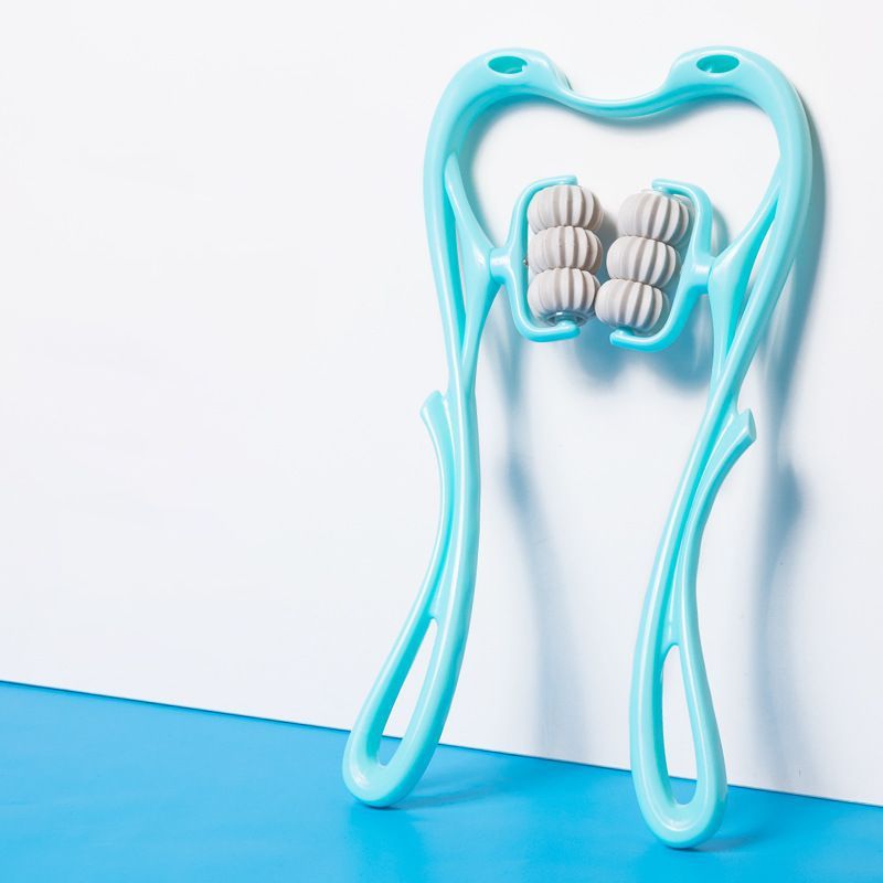 Multifunctional Manual Six-wheel Neck Massager Massage Relieve Roller Massage Tool - Blessed Corner