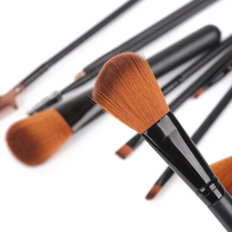 12pcs Makeup Brush Set Blush Eyeshadow Eyelash Highlighter Makeup Brush - Blessed Corner